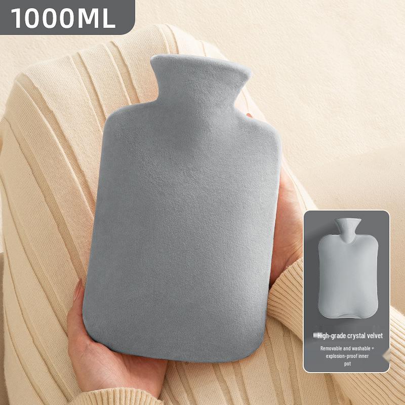 Plüsch-Wärmflasche - Abnehmbarer Winter-Handwärmer, Groß, Verdickt, Explosionsgeschütztes Design.