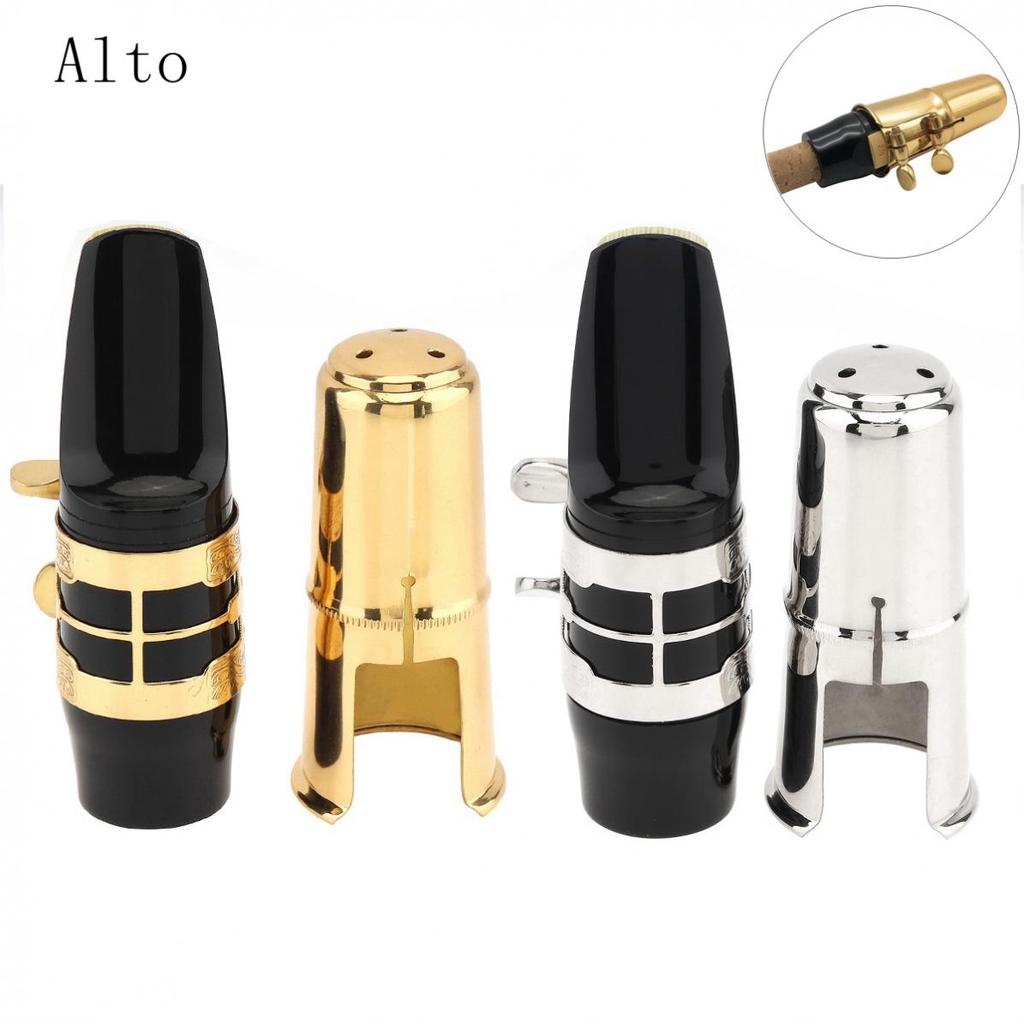 Cheap Alto bE Saxophone Mouthpiece Carved Flower Gold Plated Ligature