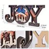 Wooden JOY Nativity Scene Decoration - Festive Holiday Decor with Manger, Mary, Joseph, Star of Bethlehem, Ideal Gift for Home, Office, Parties