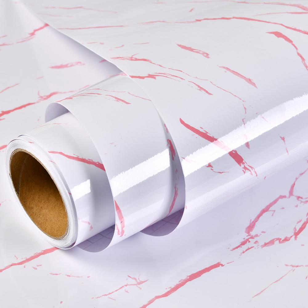 Marble Kitchen Oil-Proof Film Stove Waterproof Moisture-Proof Self-Adhesive Wallpaper Countertop Cabinet Renovation Tile Sticker