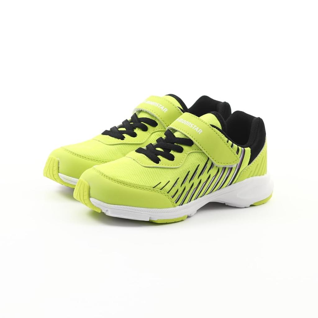 Moonstar AG J002 2E Kids' Sneakers, Lime, 21.0 Cm,