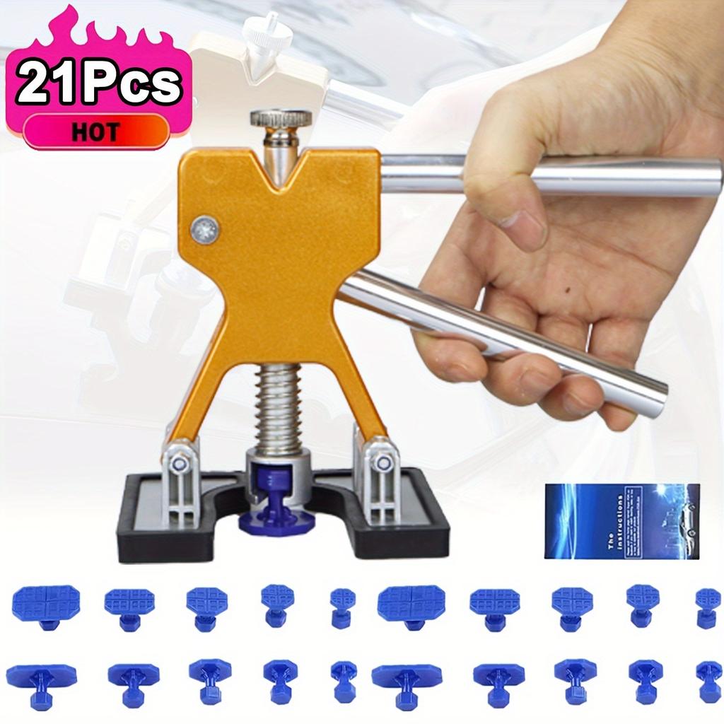 Kit de Reparare a Deformărilor Caroseriei fără Vopsea cu Lame de Tragere și Covorașe pentru Daune Minore, Reparați Deformările Auto Instantaneu, Accesorii Opționale Disponibile