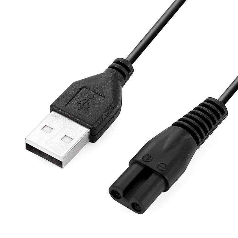 USB-LadeStecker Kabeladapter Elektrorasierer USB-Ladekabel Netzkabel Ladegerät Elektrischer Adapterstecker Laden