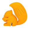 Food Grade Silicone Squirrel Shape Tea Strainer Cute Squirrel Shaped Tea Infuser Filter