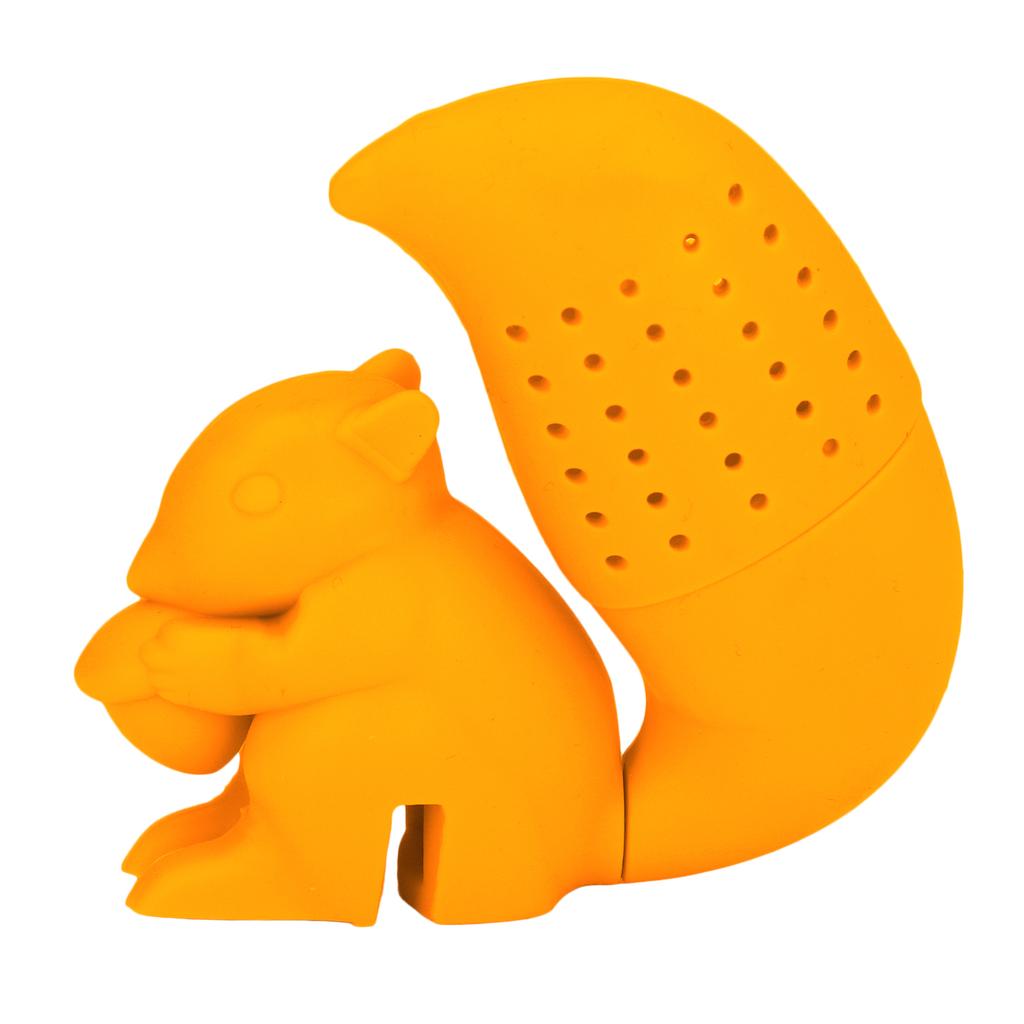 Food Grade Silicone Squirrel Shape Tea Strainer Cute Squirrel Shaped Tea Infuser Filter