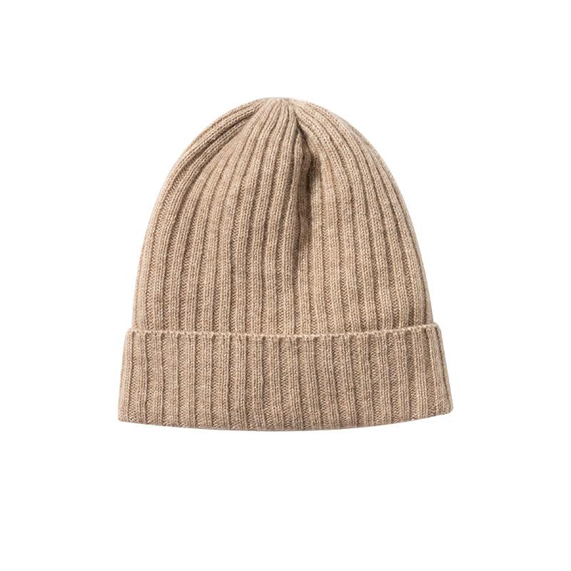 Autumn and Winter New High End Knitted Outdoor Warm Pit Strip Ear Hats for Men and Women Knitted Casual Toe Caps