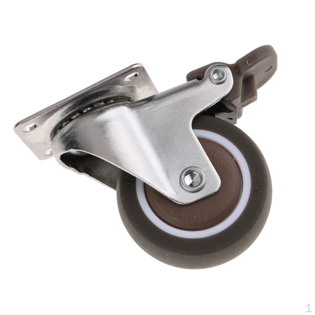 1 Piece 2 "transport Castors Swivel Beach Basket