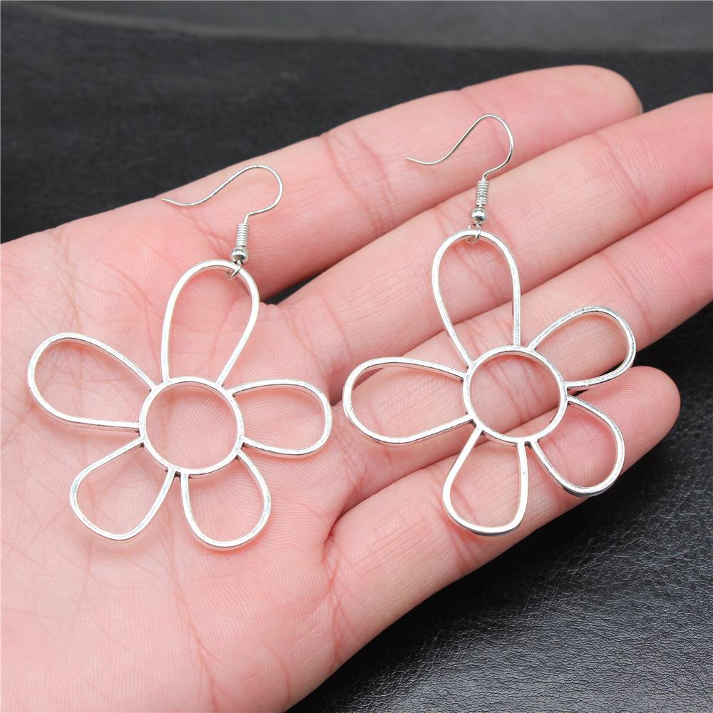 54 Styles Vintage Fashion Women Jewelry Flower Dangle Earring Drop Jewelry Accessories For Women Sunflower Rose Daisy Earrings