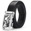 Pánské opasky Kovová automatická spona značky vysoce kvalitní kožené opasky pro muže Známá značka luxusní pracovní řemínek