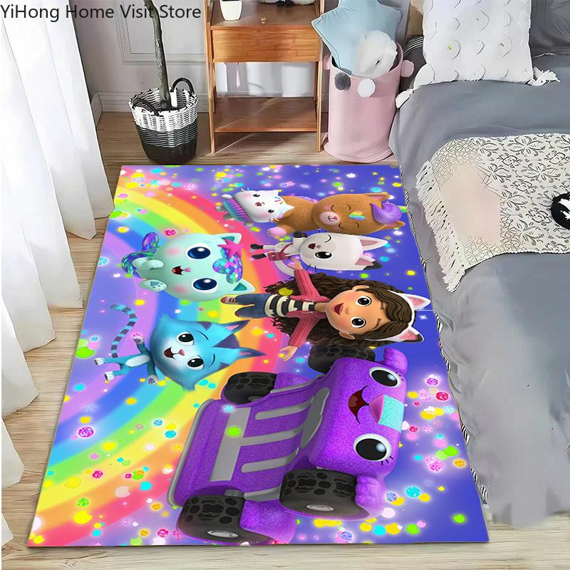 15 Size disney Cartoon-Gabby Dollhouse Carpet Rug for Living Room Bedroom Home Sofa Decoration Kid Area Rug Non-slip Floor Mat