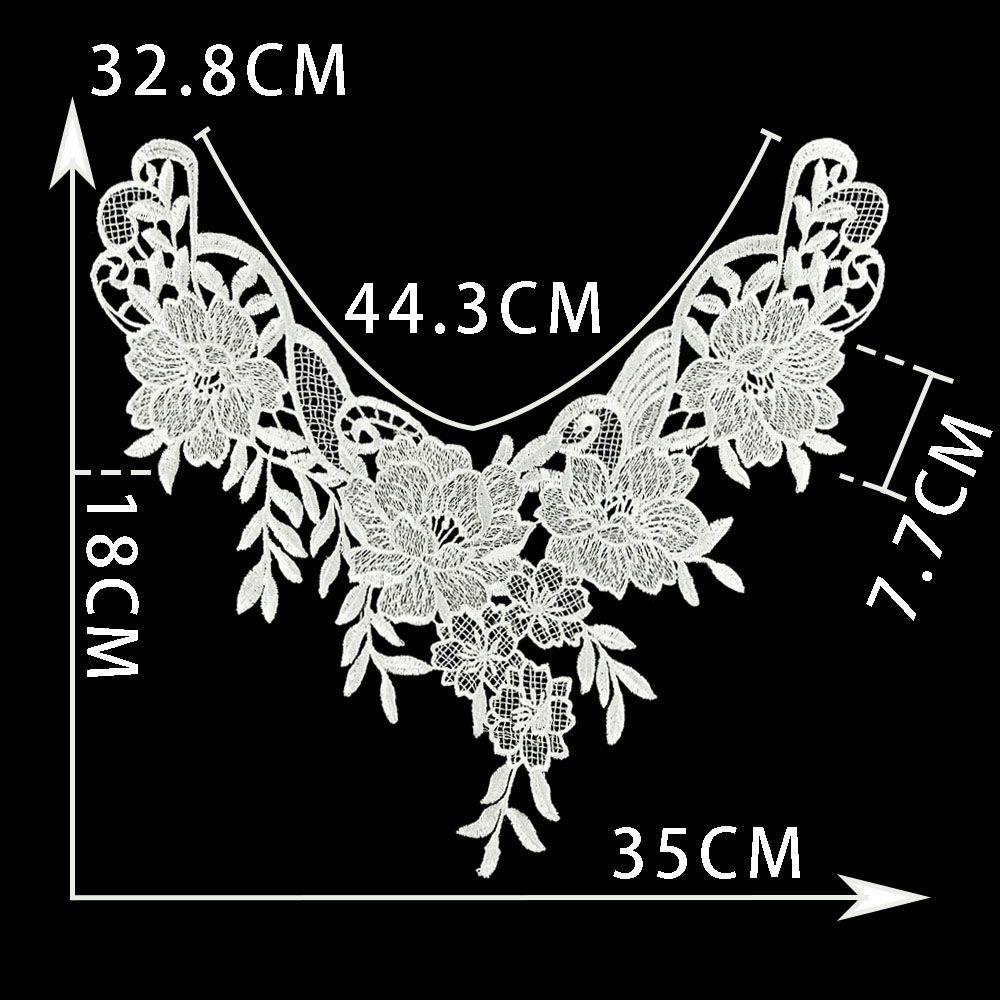 Black And White I Hollow Collar Diy Embroidery Lace Decorative Clothing Accessories Sewing Accessories