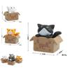 Paper Box Chis Sweet Home Cartoon Pvc Cat Figurine Garden Dcor For Plant Enthusiasts