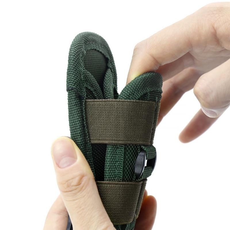 Tactic 360 Degree Flashlights Pouches LED Torches Holder Flashlights Bags Cover Hunting Torches Belt Mag Waist Pack