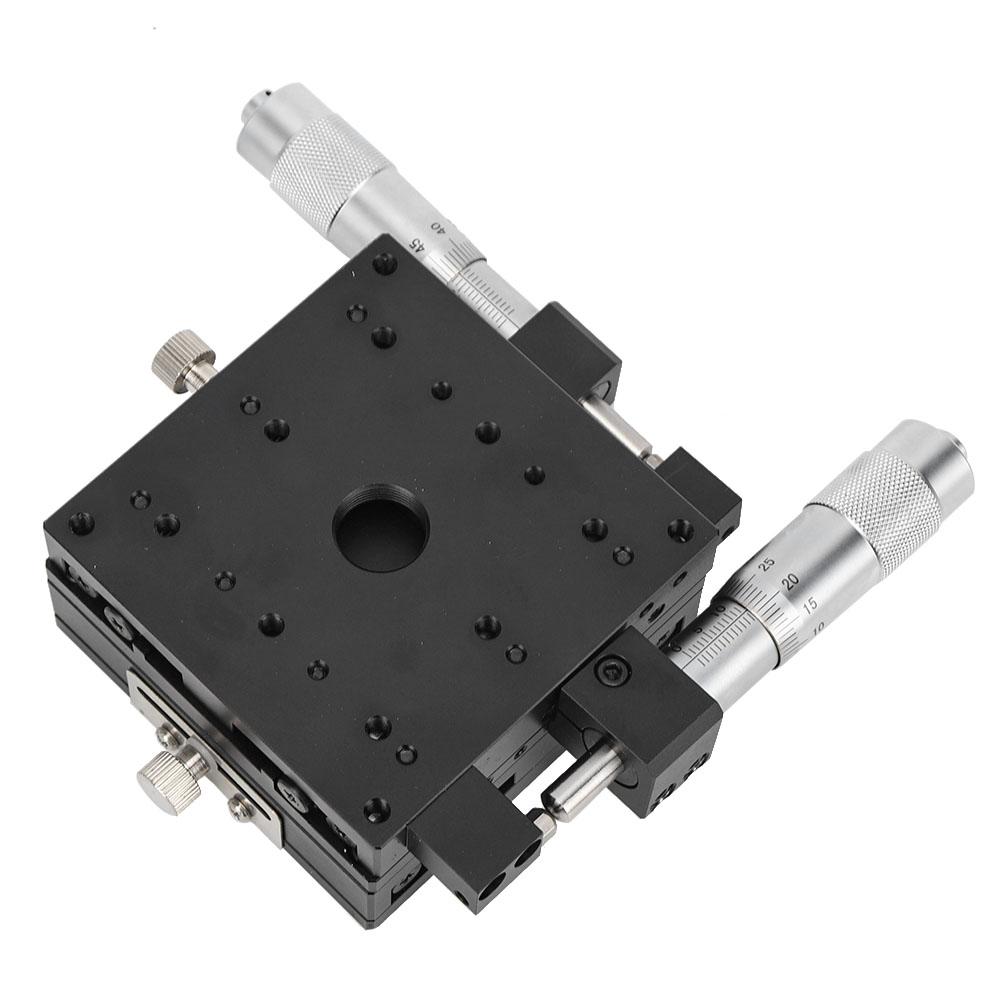XY Micrometer Manual FinE Tuning Cross Roller Precision Linear Stages 80*80*40mm