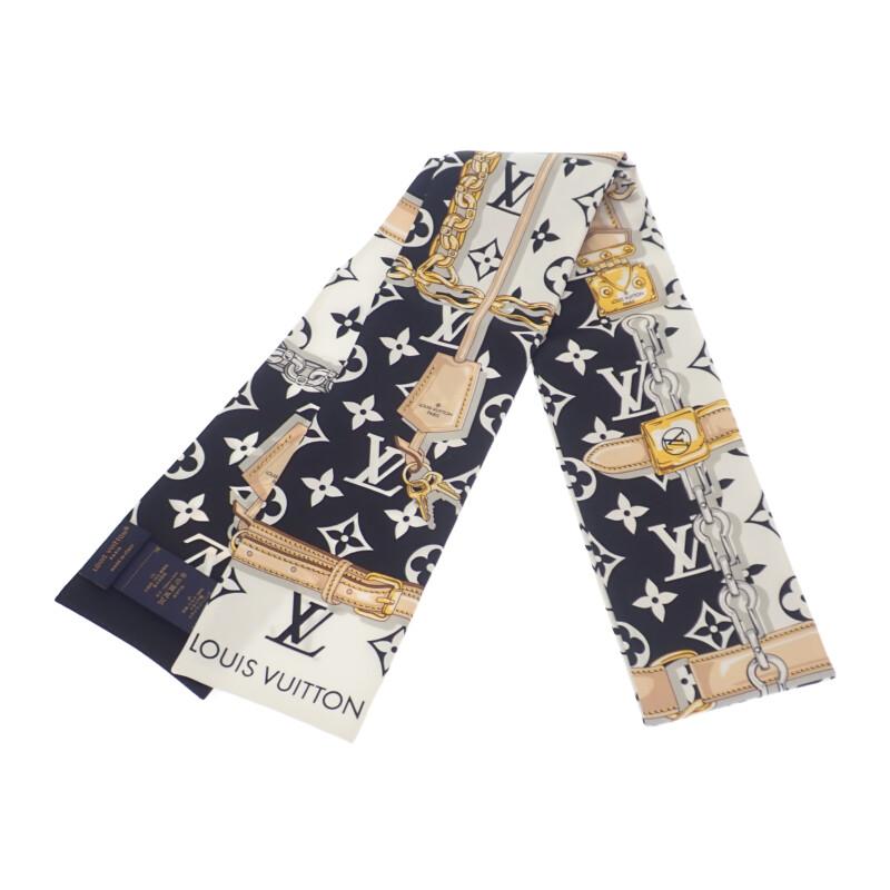 LOUIS VUITTON  M78656 scarf Noir silk Women