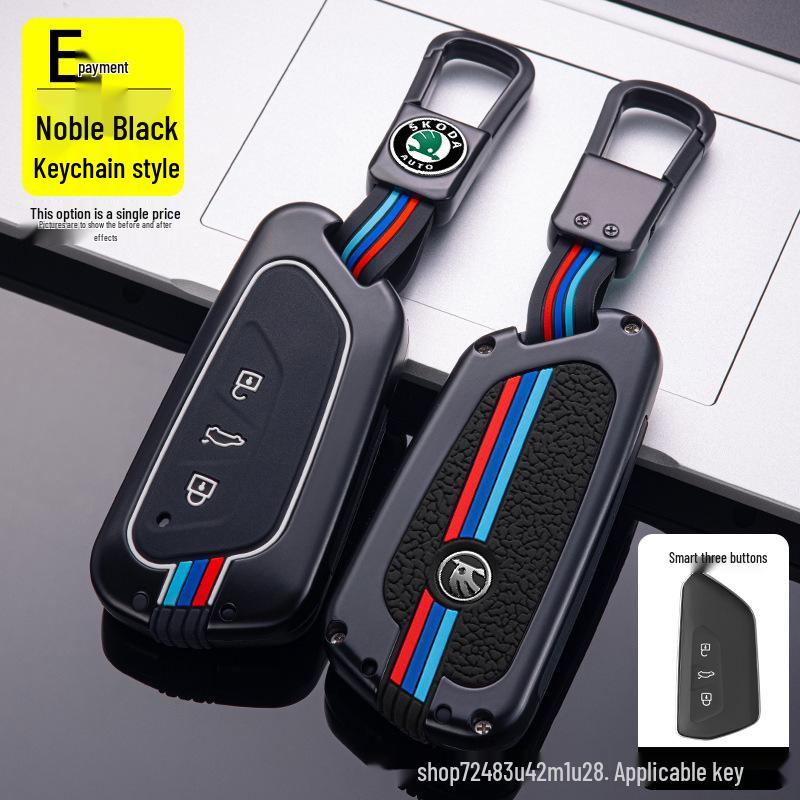 

Чехол для ключа Skoda Octavia PRO 2021: Дизайн металлического корпуса и пряжки для женщин Set