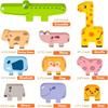 Montessori Toys for Baby, Wooden Animal Blocks Sorting & Stacking Toys for 2-4 Toddlers Girl Boy Gifts, Kids Educational Toys