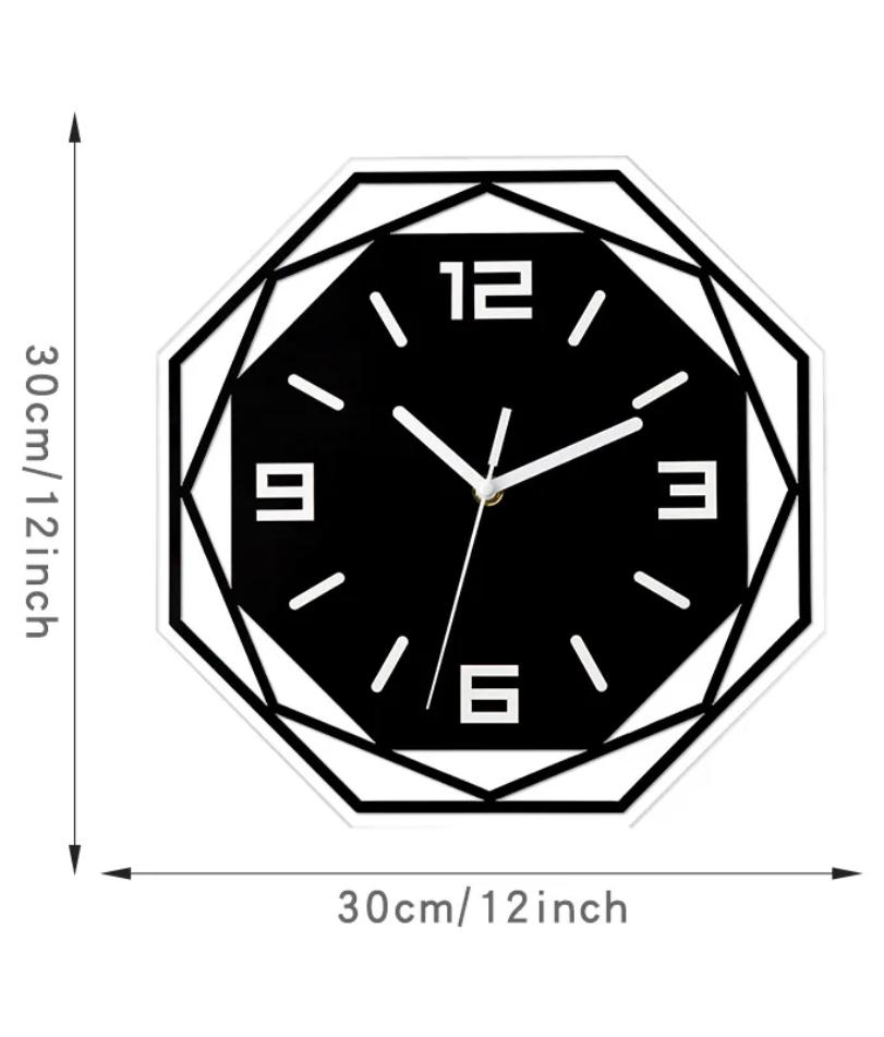 Modern Minimalist Decorative Wall Clock  Silent Acrylic Material  Minimalist Personality  Atmospheric Art Quartz Clock