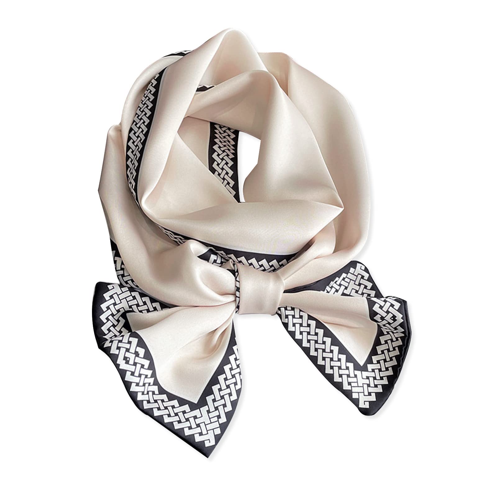 

LumiSyne Узкий шелковый клетчатый алфавитный винтажный мешочек для волос, шейная лента, шарф, женский шарф, клетчатый, с рисунком, стильный, легкий, тонкий, шейный платок,