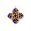 1 Piece 304 Stainless Steel Charms Heart Flower Leopard Print Geometric 18K Gold Plated Pendant For DIY Necklace Jewelry Making