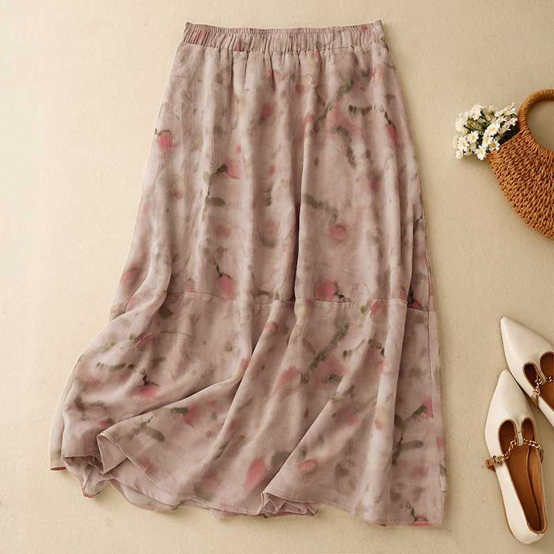 

Женская длинная юбка горчичного цвета 2XL