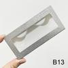 10-100Pcs Silver Glitter Paper False Eyelashes Box With Tray Wholesale Full Strip Lashes Case Vendor Empty Lash Boxes Packaging