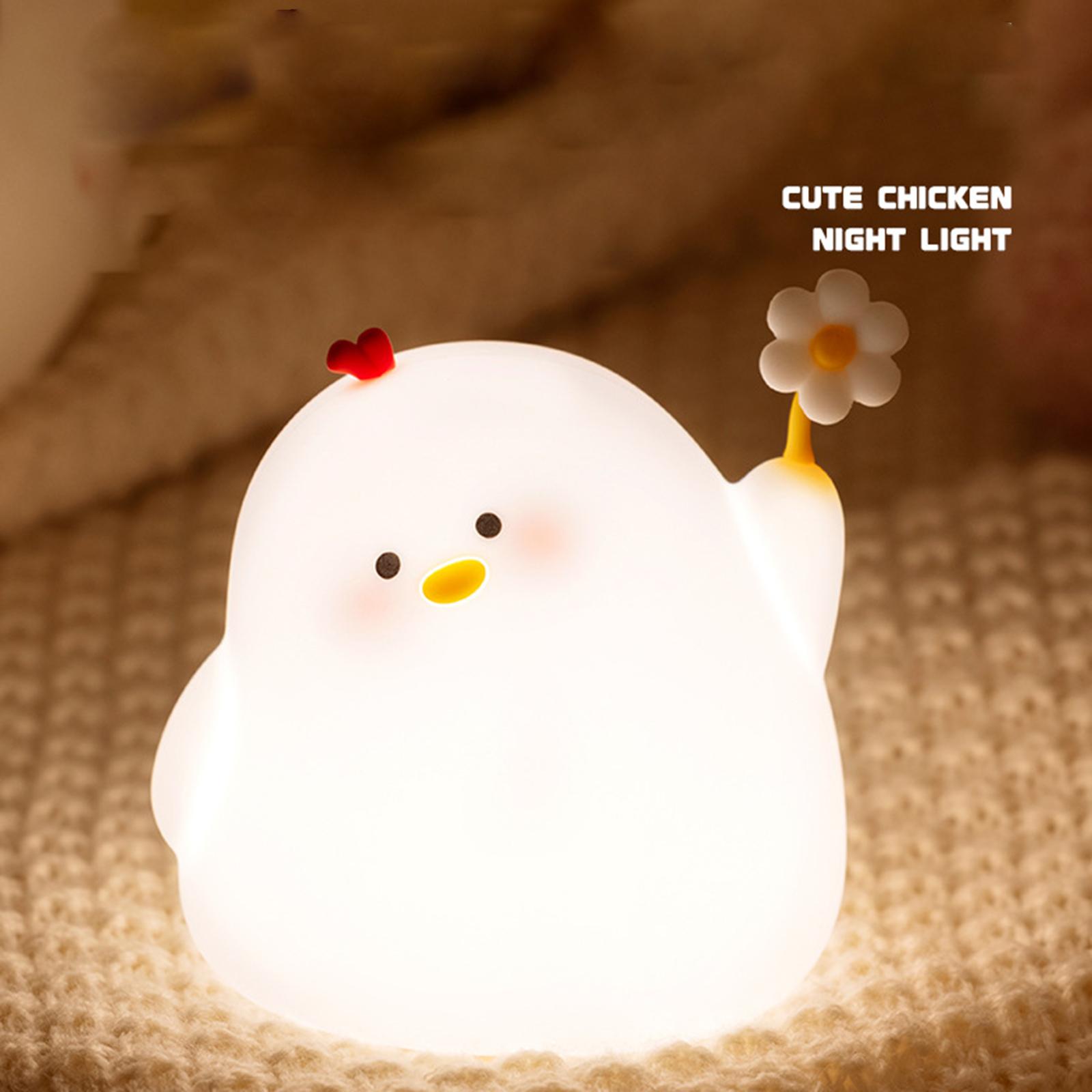 

Moe Chicken Pat Light Спальня Мягкий Свет Кормление Детей Защита Глаз Перезаряжаемый Ночной Светильник Один