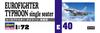 Hasegawa Scale Royal Air Force Eurofighter Typhoon Plastic Model E40 1/72 Single-seat