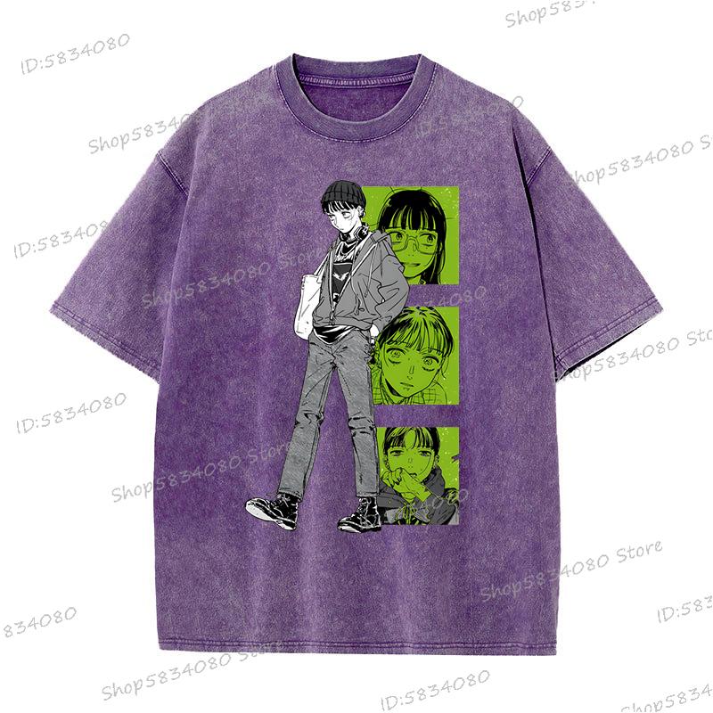 2025 The Guy She Was Interested TShirt Unisex Fashion Casual Tee Tops Unisex Women Anime Unisexga Vintage Wash 100 Cotton Tshirt
