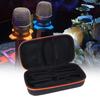 Drop Proof Microphone Carrying Case Shockproof Mic Travel Bag Microphone Storage Bag  for Dual Mic