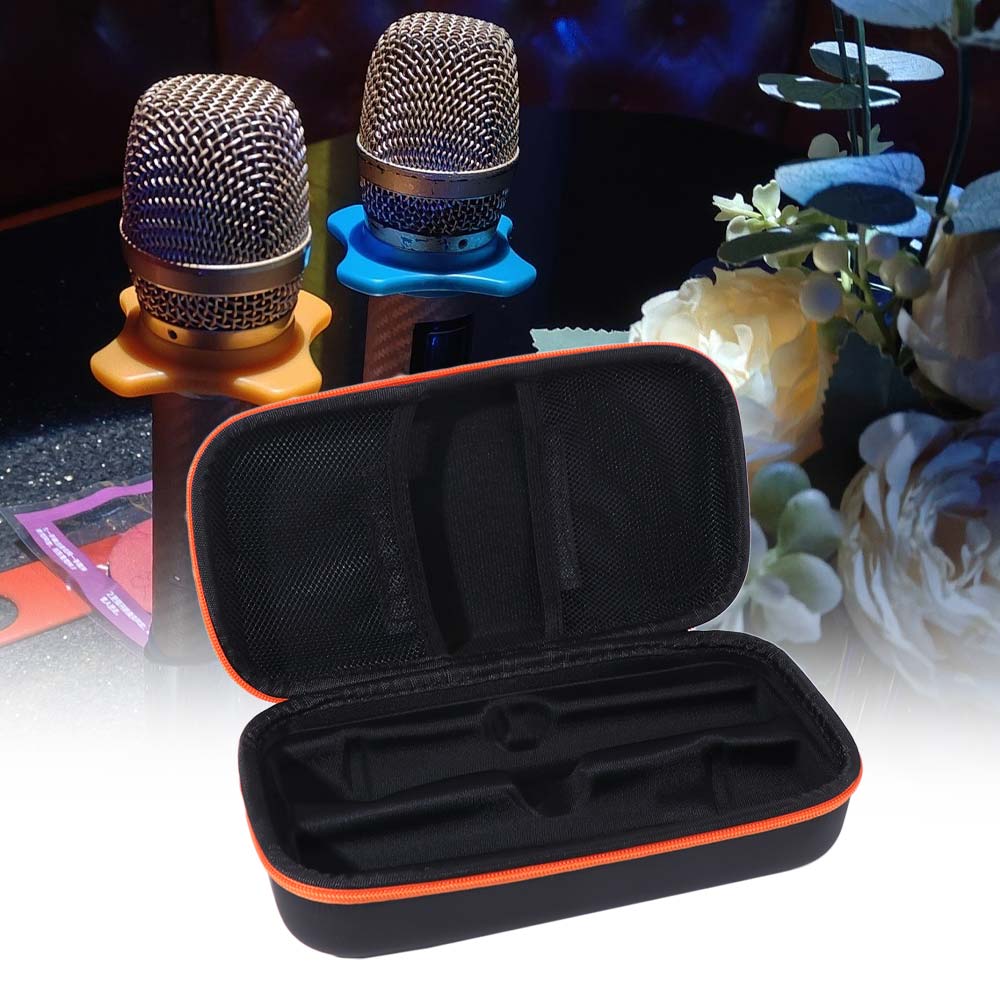 Shockproof Microphone Carrying Case Adjustable Microphone Storage Bag Mic Travel Bag  Business Trip