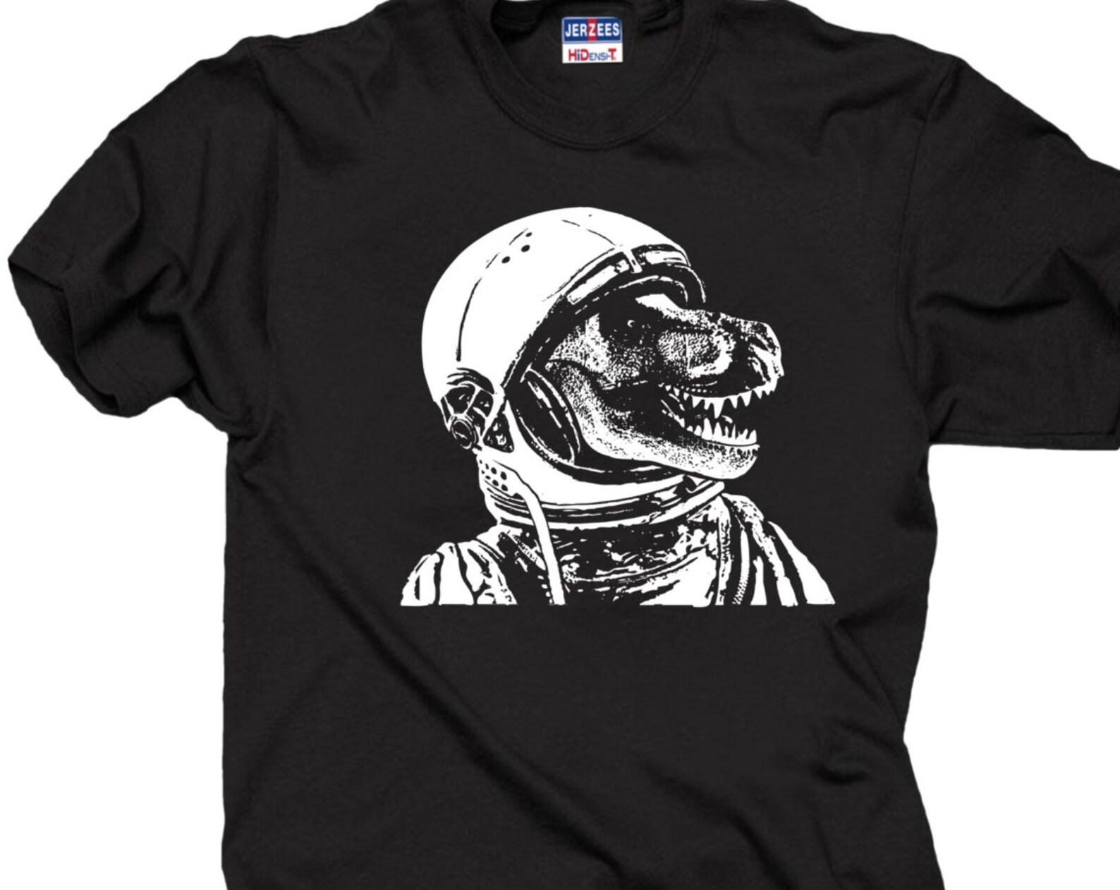 T-Rex AstronauT-Shirt: Funny Space Dinosaur Tee S