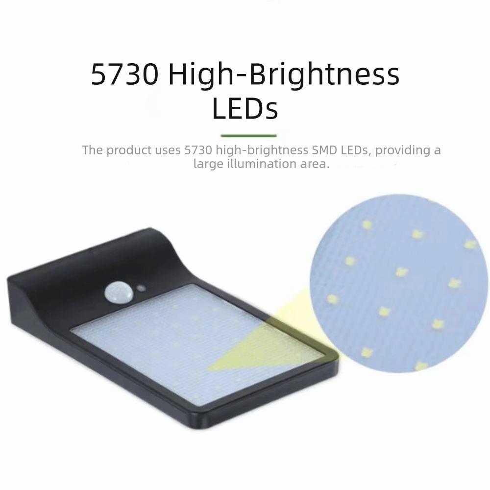Waterproof Solar Wall Light 450LM Aluminum Solar Motion Light DIM Function PIR Sensor LED Solar Light Garage Area