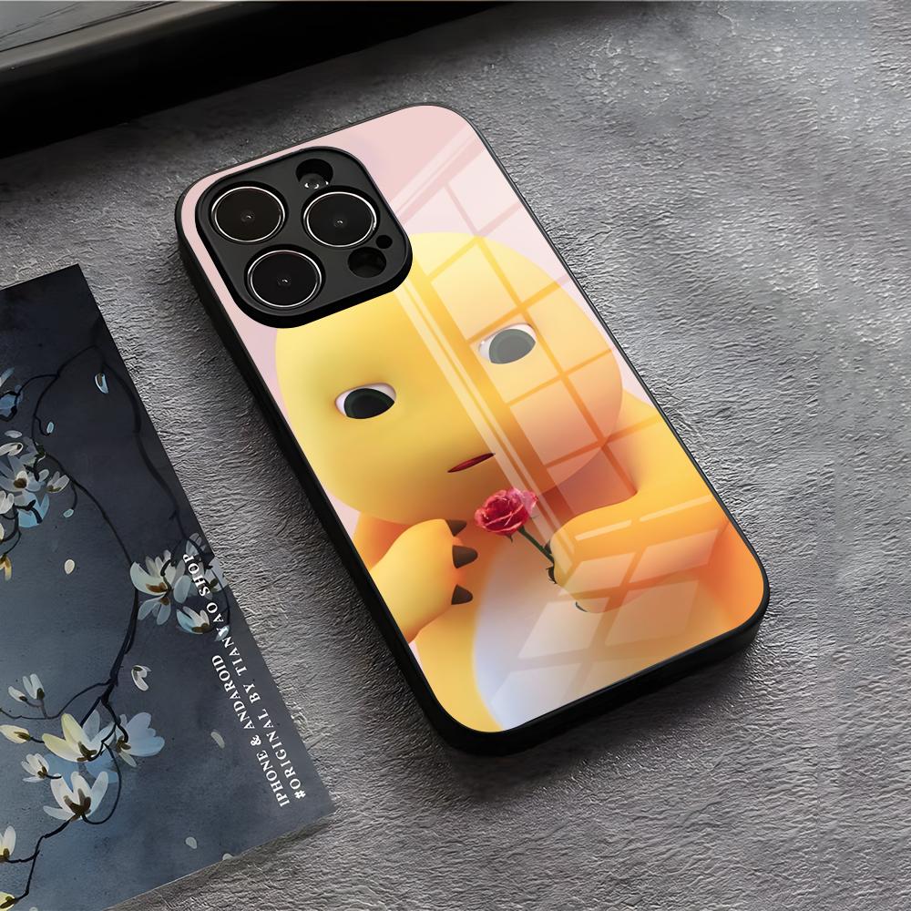 

C-Cute N-Nailong Phone Case For IPhone 17 Air 16 E Pro Max 15 14 13 Mini 12 Pro 11 Max Plus Black Glass Cover iPhone XS Max
