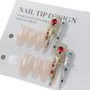 10pcs/set Retro Palace Handmade Armor Wear Nail Finger Sleeves Ancient Style Wear False Nails