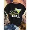 Women'S "It'S Margarita Time" Salt & Lime Graphic T-Shirt - Plus Size Casual Crew Neck Short Sleeve Summer Beach Party Outfit