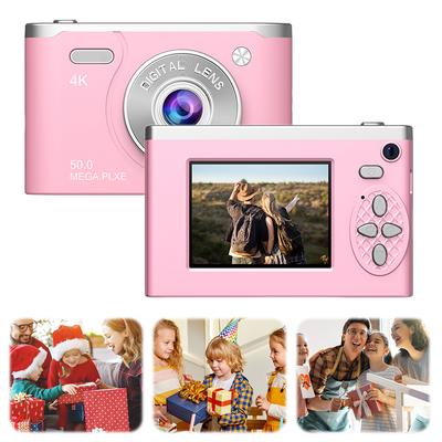 Digitalkamera 2,4-Zoll-LCD Tragbare Kompaktkamera mit Aufhelllicht Fotokamera Foto-Videokamera für Reisen und Studenten