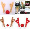 Festive Christmas Car Decorative Antlers In Various Colours Of 3)