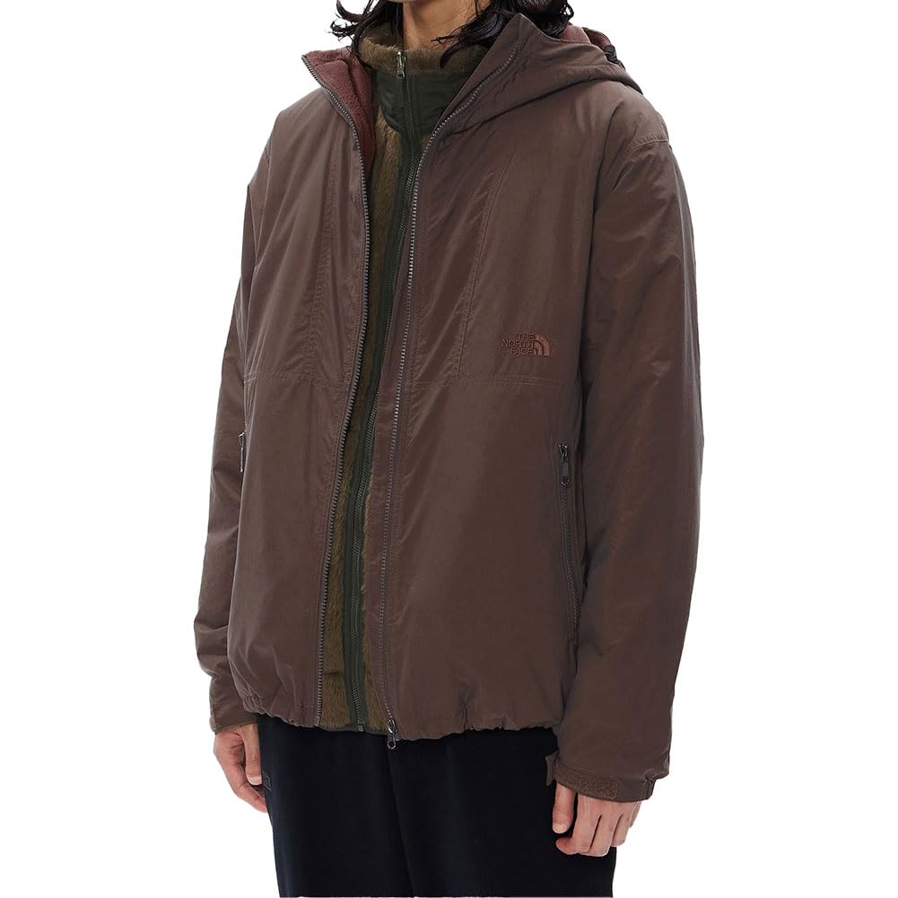 The North Face Compact Nomad Slate XL Men's Jacket, Windproof, Water-Repellent, Lightweight, Brown/Cappuccino,