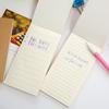 Multifunction cowhide paper memo pad vintage soft copybook can tear this schedule todo notebooks grid plan the Kraft book