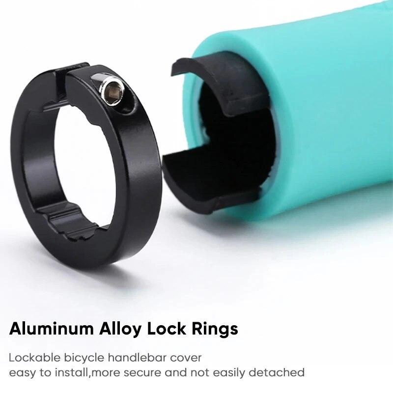 MTB-Griffe Griffe für Fahrradmanschetten Mtb Bike Gauntlet Lock auf Lenkerabdeckung 22mm Fahrradgriff Motorrad BMX Fahrradzubehör