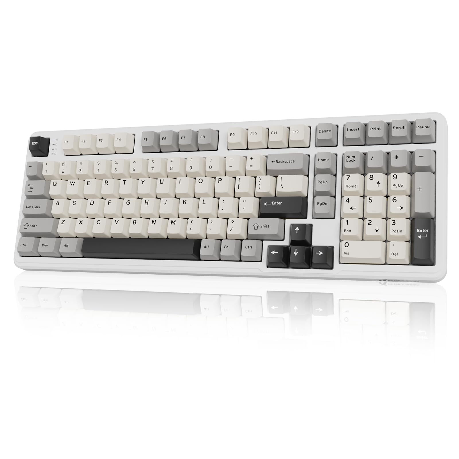 

ATTACK SHARK X98 Gaming Keyboard, Wireless Bluetooth Keyboard, Blueberry Switches, Customizable Linear HIFI, Gasket Mount, PBT Keycaps, Hot Swap, 95%