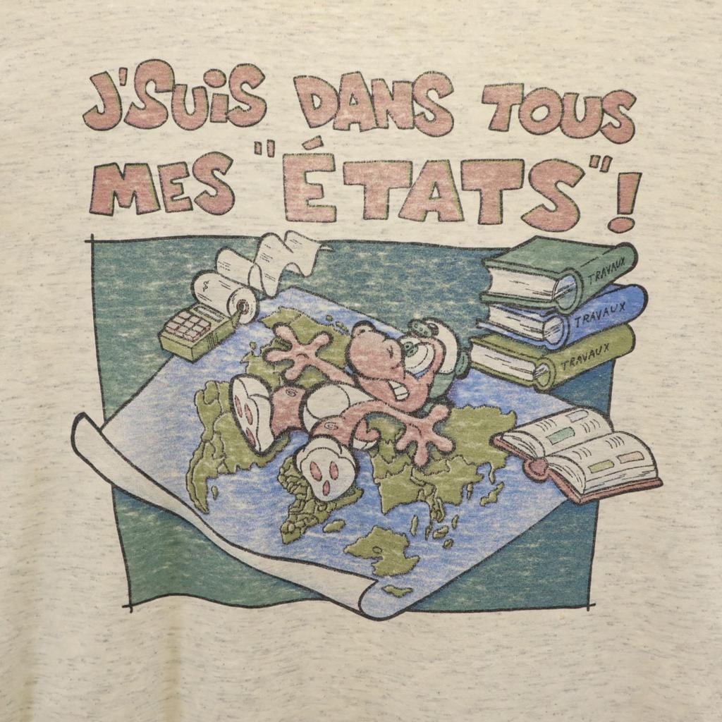 HUMEUR DESIGN 90s Made In Canada Old Message Print Short Sleeve T-shirt Men's Used