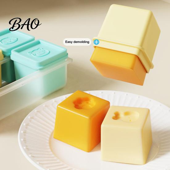 Baby Meal Prep Accessories Food Grade Silicone Freezer Molds, Large Capacity 6 Compartments Easy Release Trays Containers, Leak-proof Reusable Storage