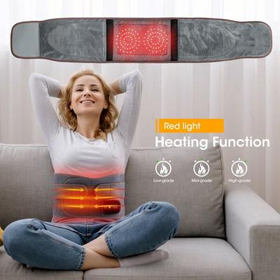1 Stück Infrarot-Heizung Taille Massagegerät Elektrischer Gürtel Vibration USB-Aufladung Rotes Licht Heißpressen Taille Rückenstütze Halterung YSXX