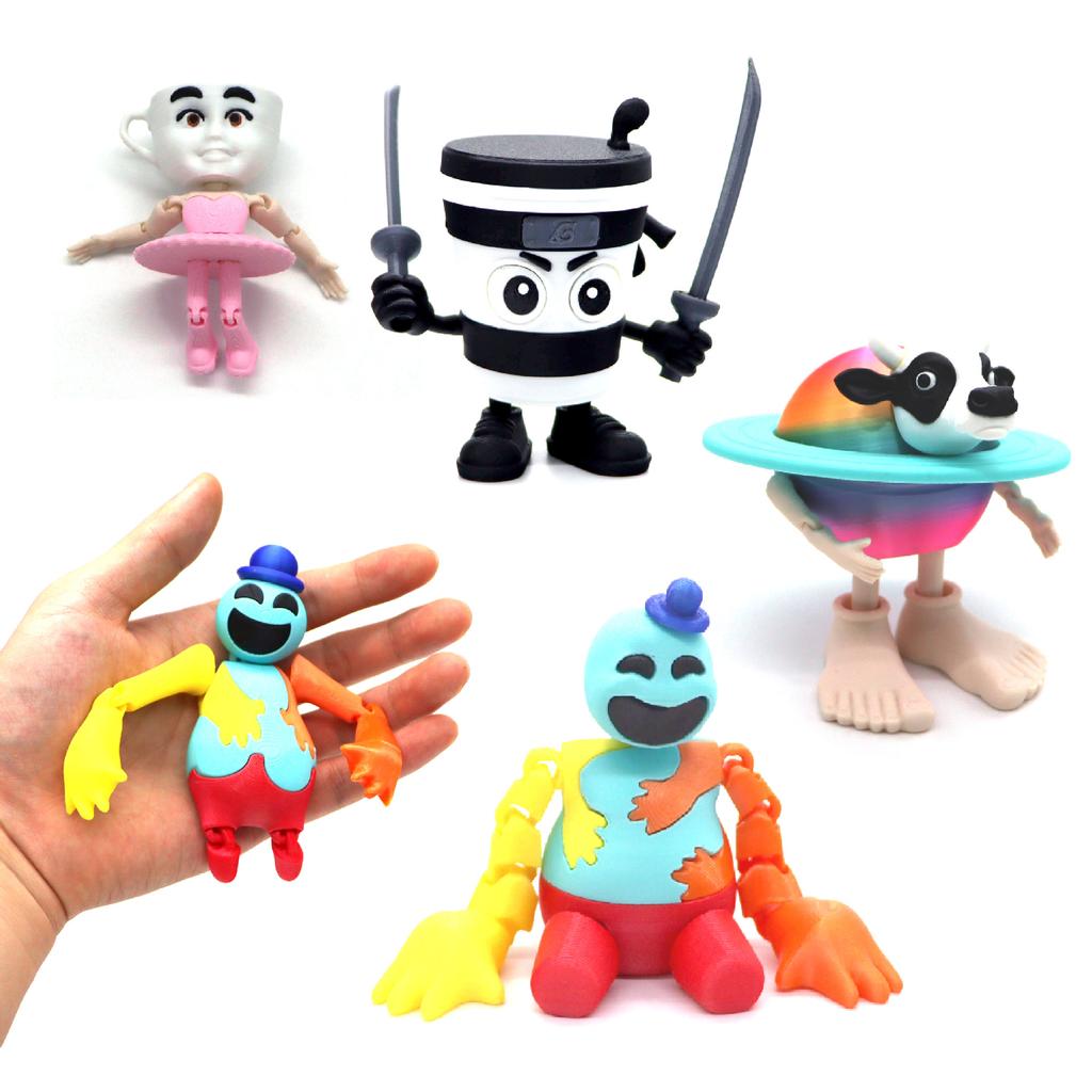 3D Frog Tralalero Tralalas Brainrot Tungtung Sahur Figures Cappuccino Doll Action Figure Model Toy Decor Present