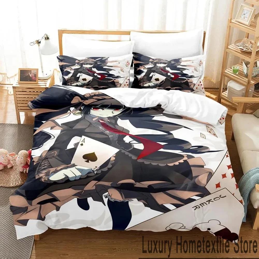 

Anime Danganronpa Monokuma Bedding Set Duvet Cover Pillowcase Comforter King Queen Size Boys Adult 70x133cm 2pcs