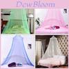 Elegante Dosel de Mosquitera Blanco para Cama con Delicado Borde de Encaje para Decoración de Dormitorio Romántico