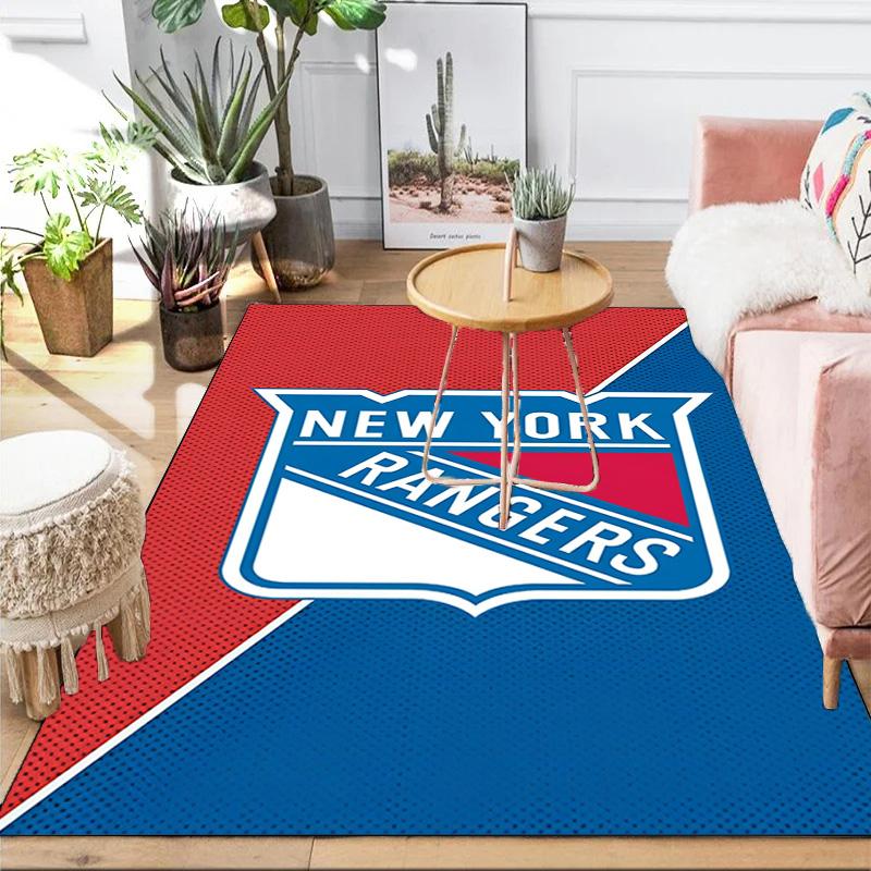 New York Crest Area Rug Suitable for Indoor And Outdoor,Carpets for Kitchens, Homes, Offices, Living Rooms,Home Decor,Christmas Gift