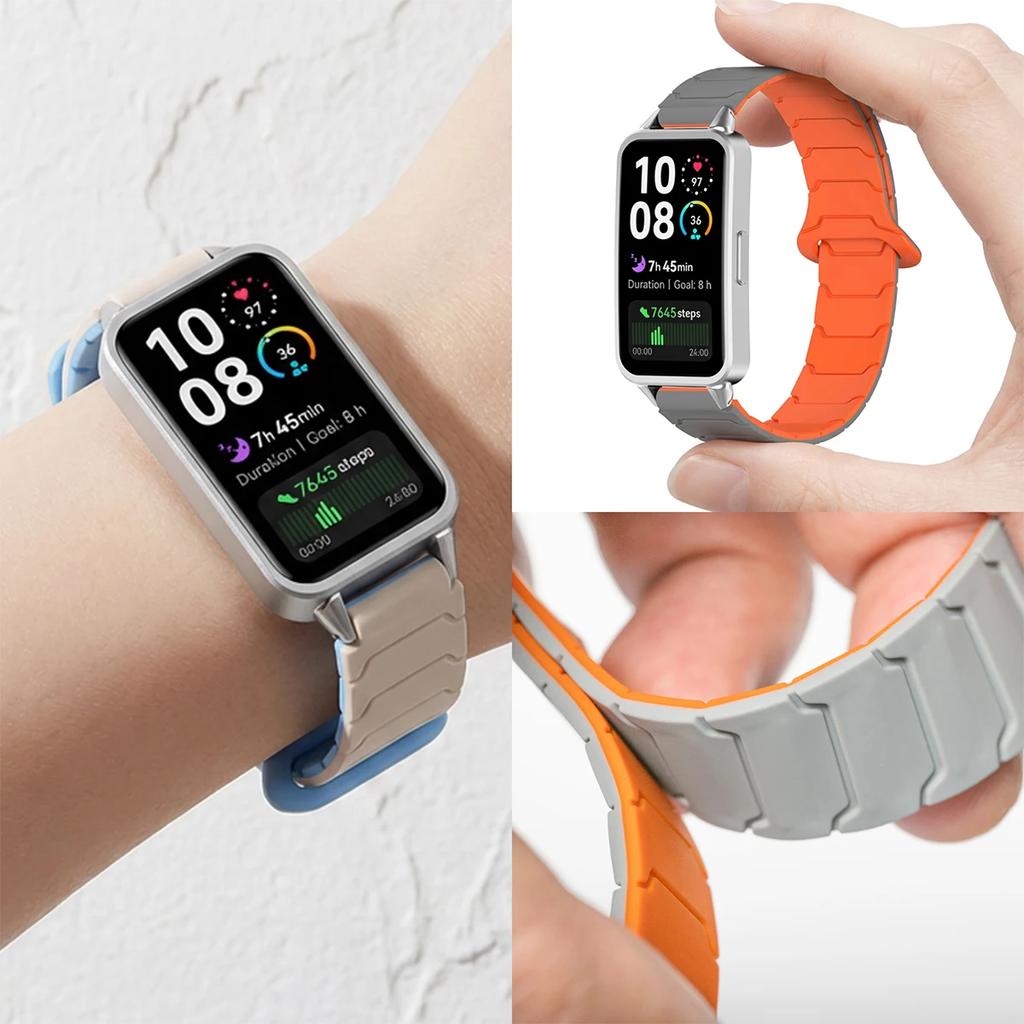 Magnetic Band For Huawei Watch 10/9/8 Sport Strap For Huawei Band 8/9/10 Smartwatch Women Men Silicone Bracelet